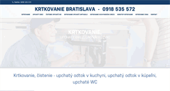 Desktop Screenshot of krtkovanie-bratislava.sk